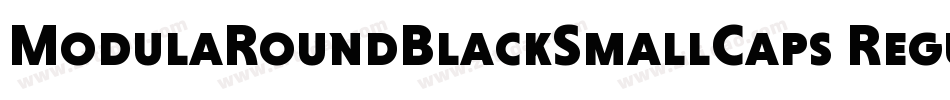 ModulaRoundBlackSmallCaps Regular字体转换
